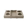 4 Cup 2Drink Tray
