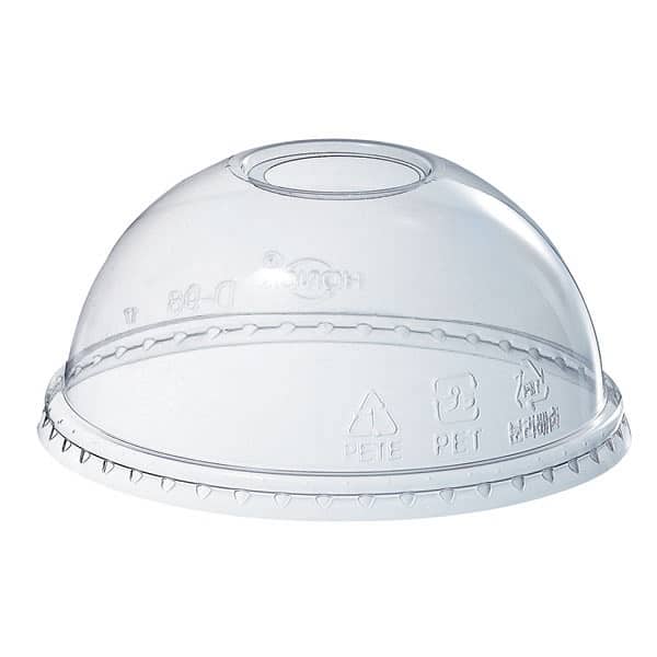CCF 8-32OZ (D117MM) PET Plastic Dome Lid With No Hole For PET Deli Con –  Custom Cup Factory