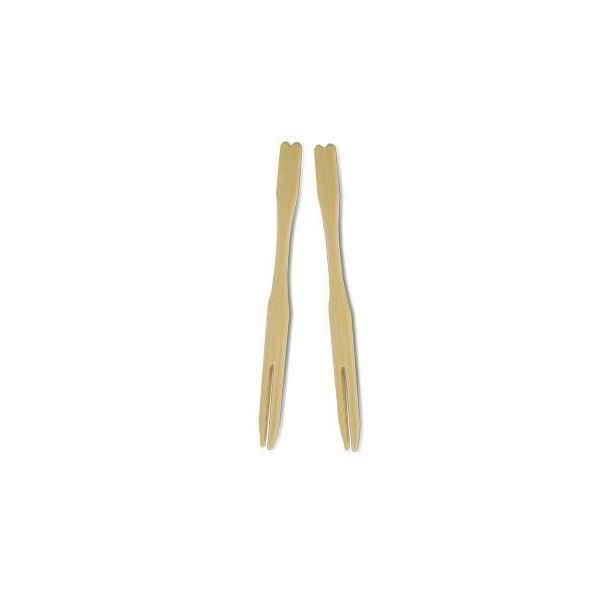 BAMBOO COCKTAIL FORK 90MM