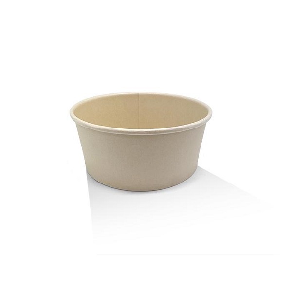 BAMBOO PAPER SALAD BOWL PE 25OZ 300PCS