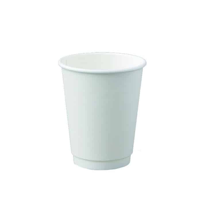 12oz WHITE SMOOTH DOUBLE WALL CUP 500pcs