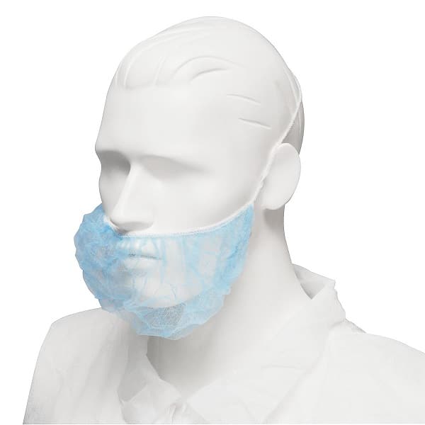 BEARD COVER BLUE NON WOVEN – SINGLE LOOP