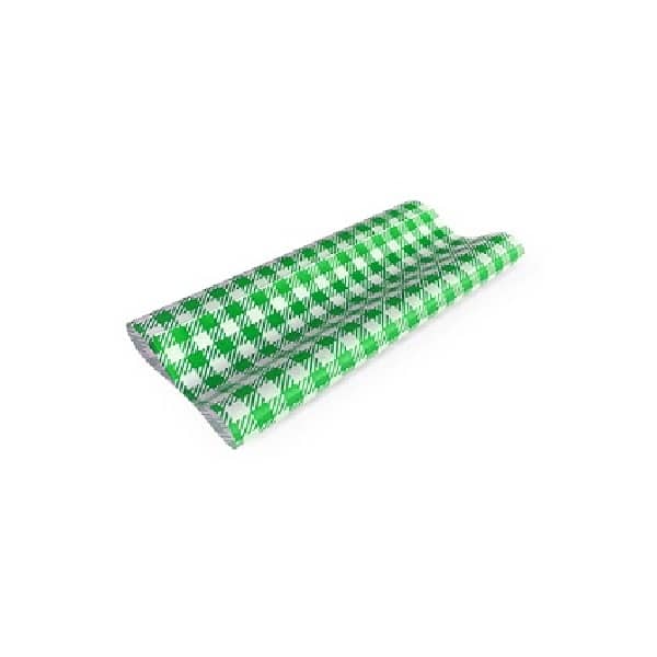 GP PAPER GREEN GINGHAM 19x15cm- 400 Sheets