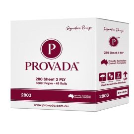 PROVADA TOILET PAPER 3 PLY 280 SHEETS WRAPPED 48 ROLLS